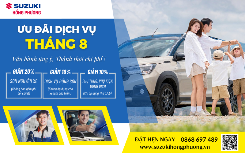 CHƯƠNG TRÌNH ƯU ĐÃI DỊCH VỤ THÁNG 8/2025